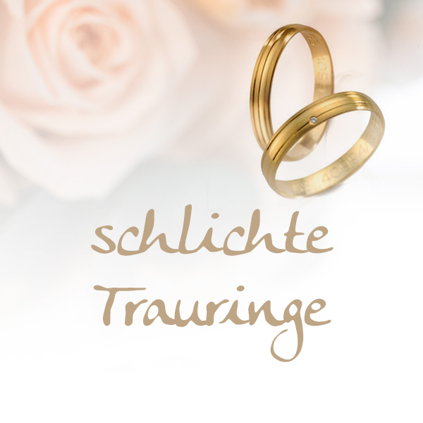 schlichte Trauringe